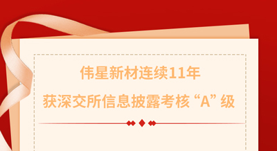 连续11年！pg电子新材获深交所信息披露考核“A”！